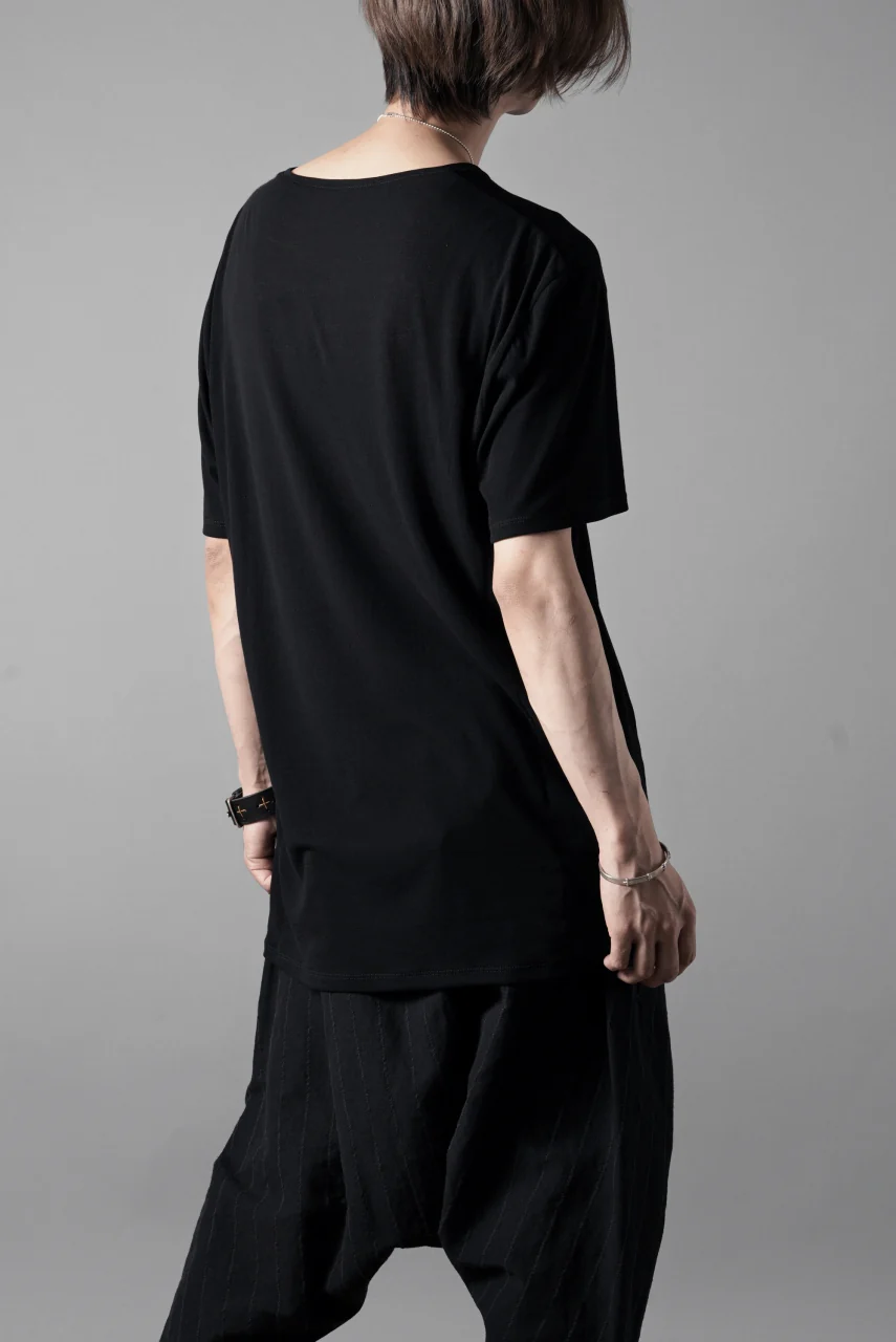 black crow x LOOM exclusive short sleeve tops / supima cotton jersey (BLACK) - Image 16