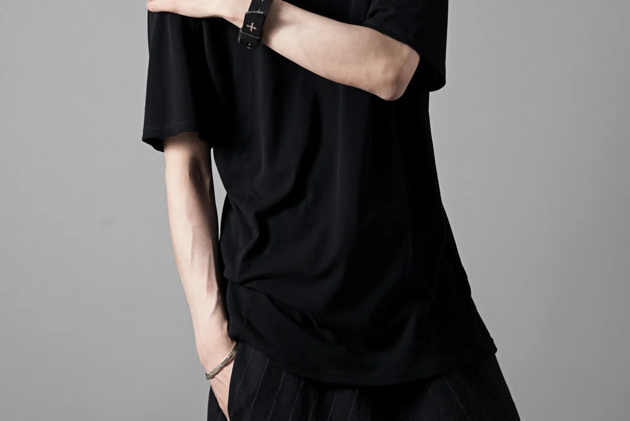 black crow x LOOM exclusive short sleeve tops / supima cotton jersey (BLACK) - Image 17