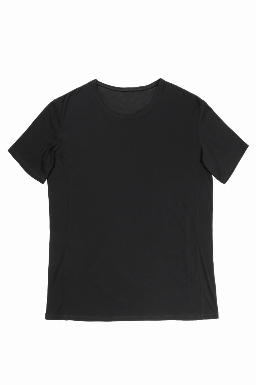 black crow x LOOM exclusive short sleeve tops / supima cotton jersey (BLACK) - Image 3