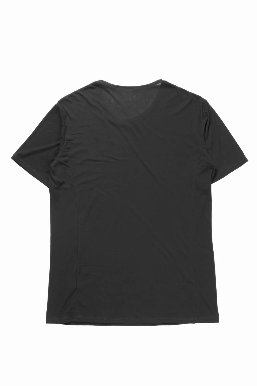 black crow x LOOM exclusive short sleeve tops / supima cotton jersey (BLACK) - Image 4