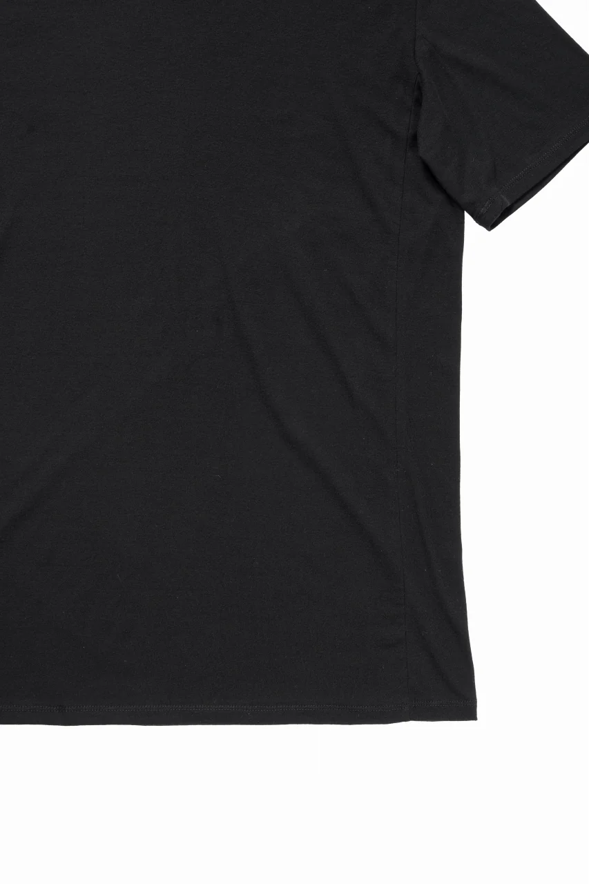 black crow x LOOM exclusive short sleeve tops / supima cotton jersey (BLACK) - Image 5
