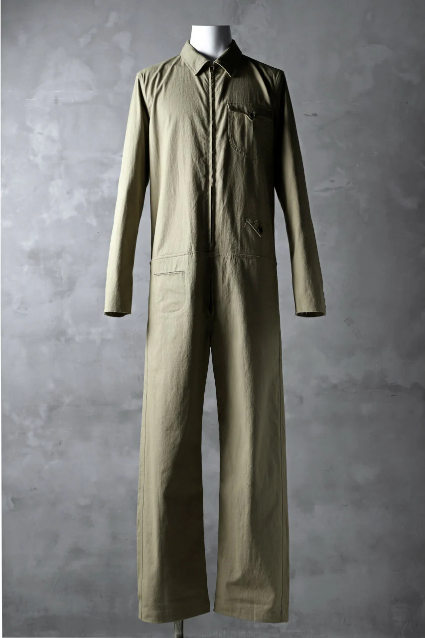 blackcrow all in one suits / cotton woven (BEIGE)