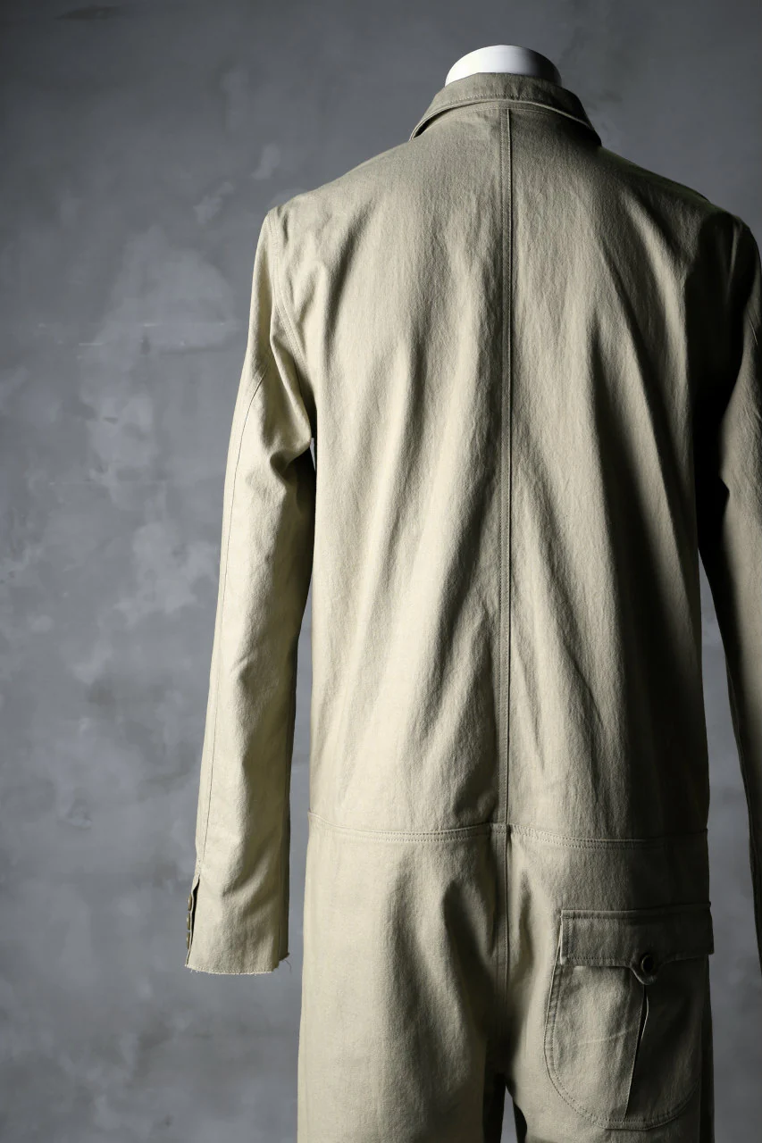 blackcrow all in one suits / cotton woven (BEIGE) - Image 12