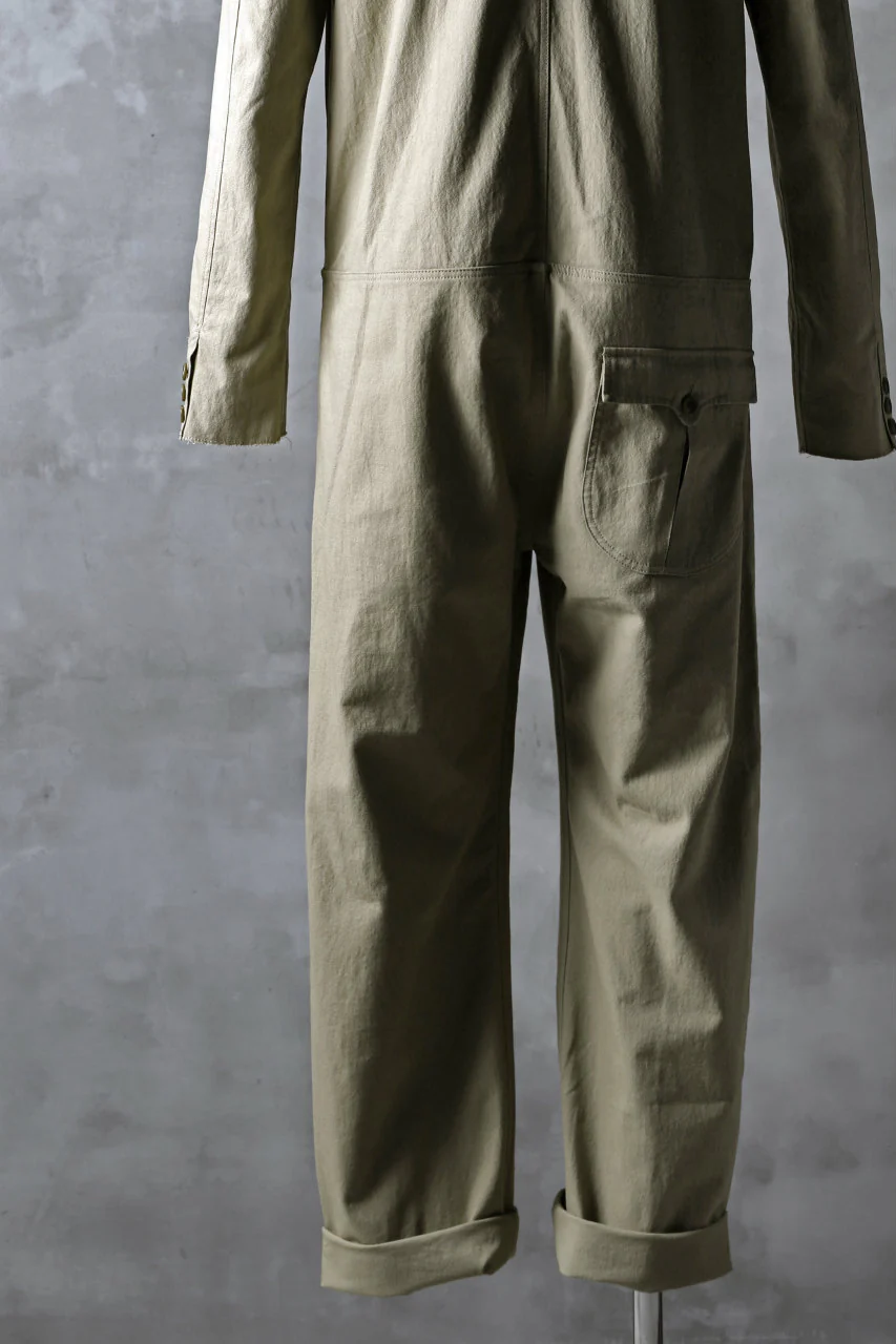 blackcrow all in one suits / cotton woven (BEIGE) - Image 13