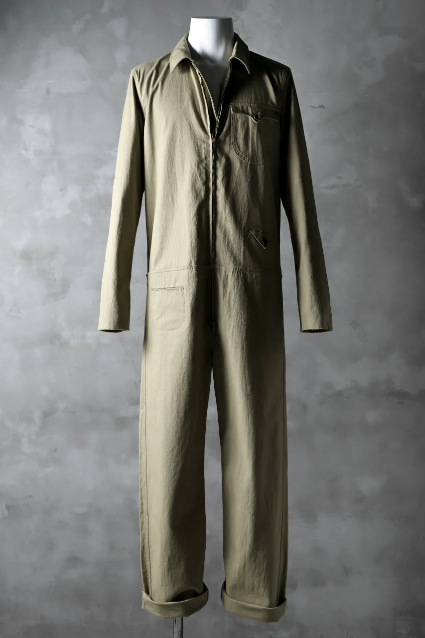 blackcrow all in one suits / cotton woven (BEIGE) - Image 2