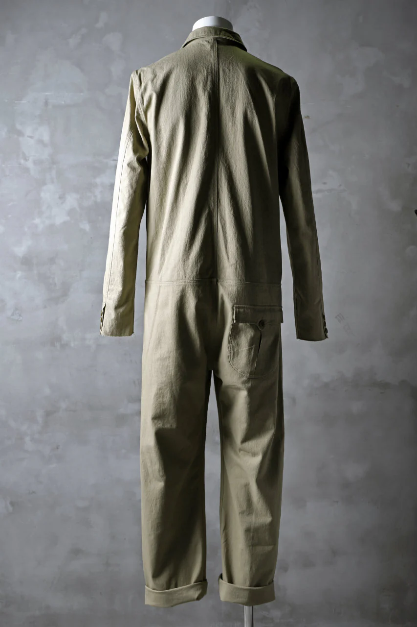 blackcrow all in one suits / cotton woven (BEIGE) - Image 3