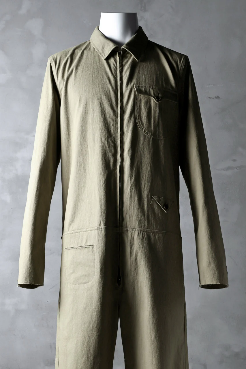 blackcrow all in one suits / cotton woven (BEIGE) - Image 4