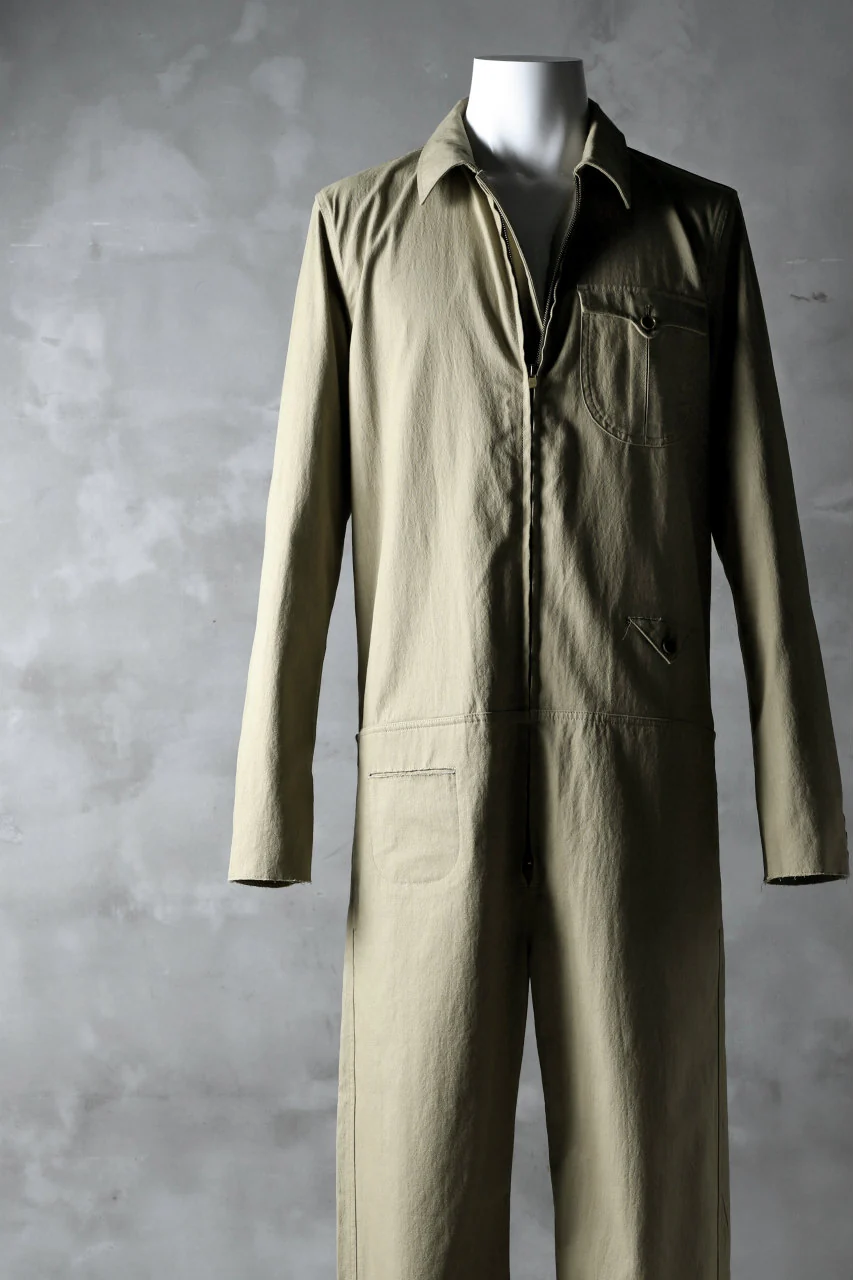 blackcrow all in one suits / cotton woven (BEIGE) - Image 6