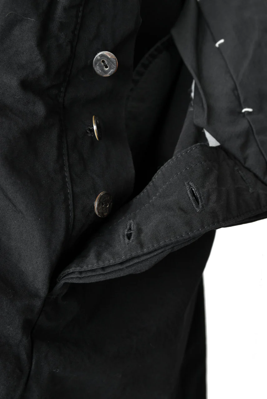 blackcrow high density cotton banana shape trousers (BLACK) - Image 12
