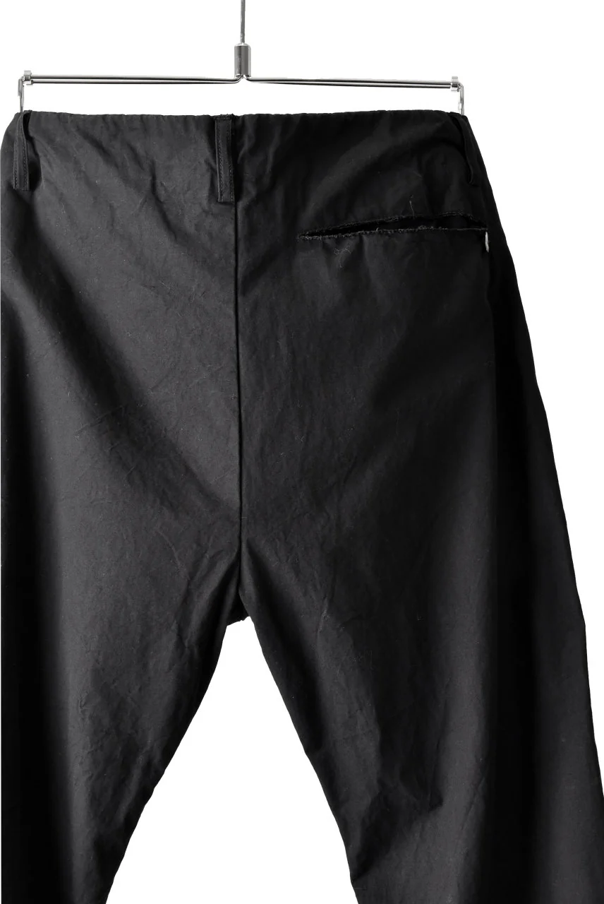 blackcrow high density cotton banana shape trousers (BLACK) - Image 16