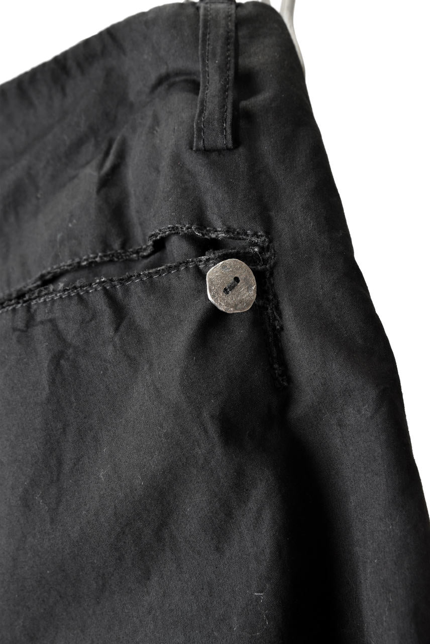 blackcrow high density cotton banana shape trousers (BLACK) - Image 18