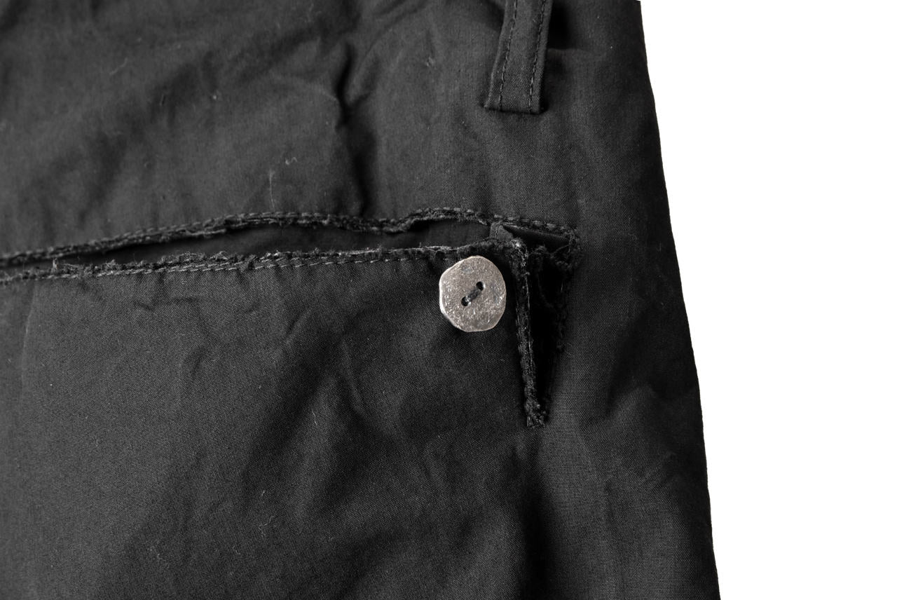 blackcrow high density cotton banana shape trousers (BLACK) - Image 27