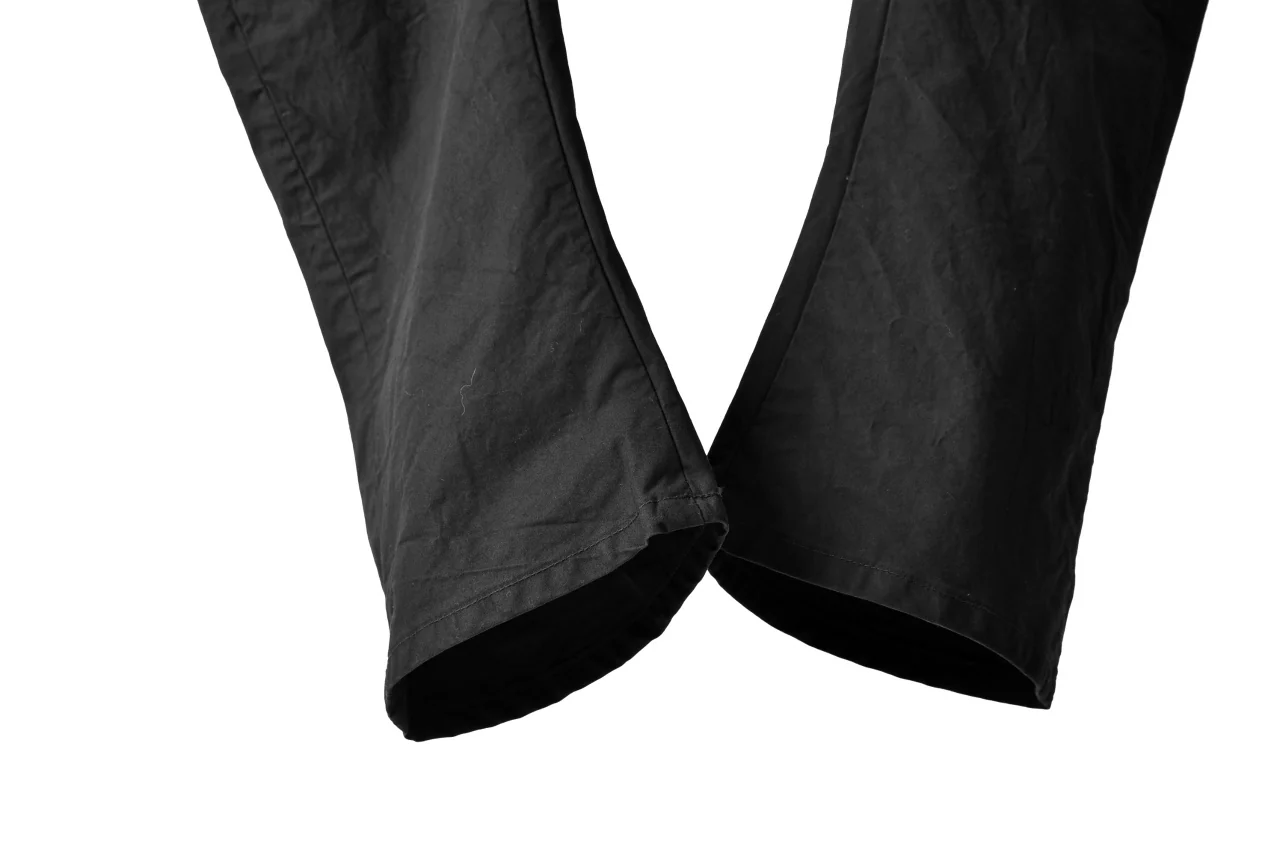 blackcrow high density cotton banana shape trousers (BLACK) - Image 28