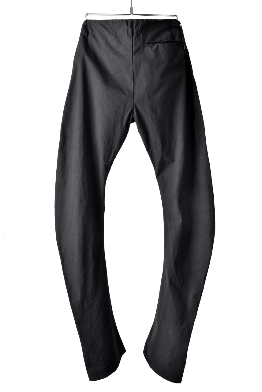 blackcrow high density cotton banana shape trousers (BLACK) - Image 3