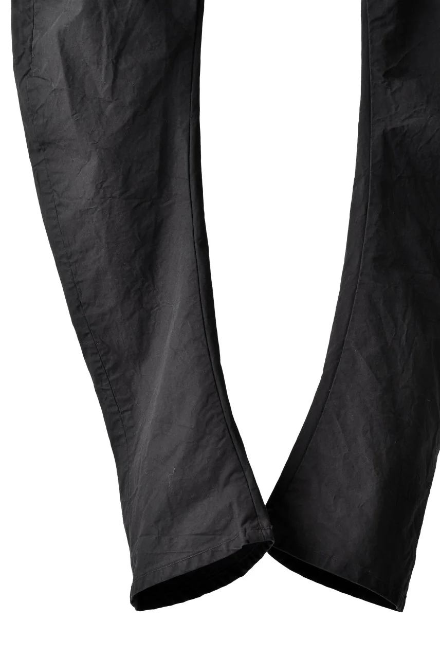 blackcrow high density cotton banana shape trousers (BLACK) - Image 7