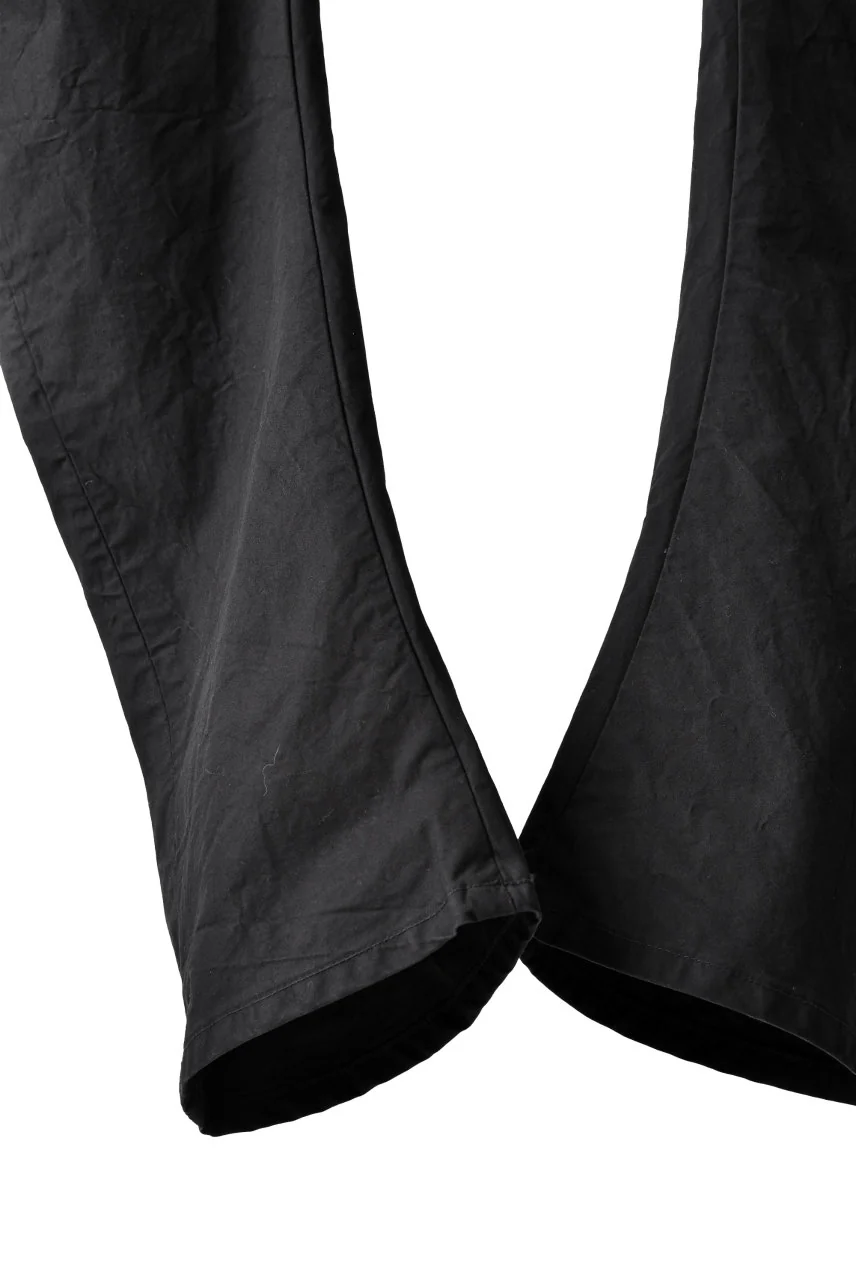 blackcrow high density cotton banana shape trousers (BLACK) - Image 8