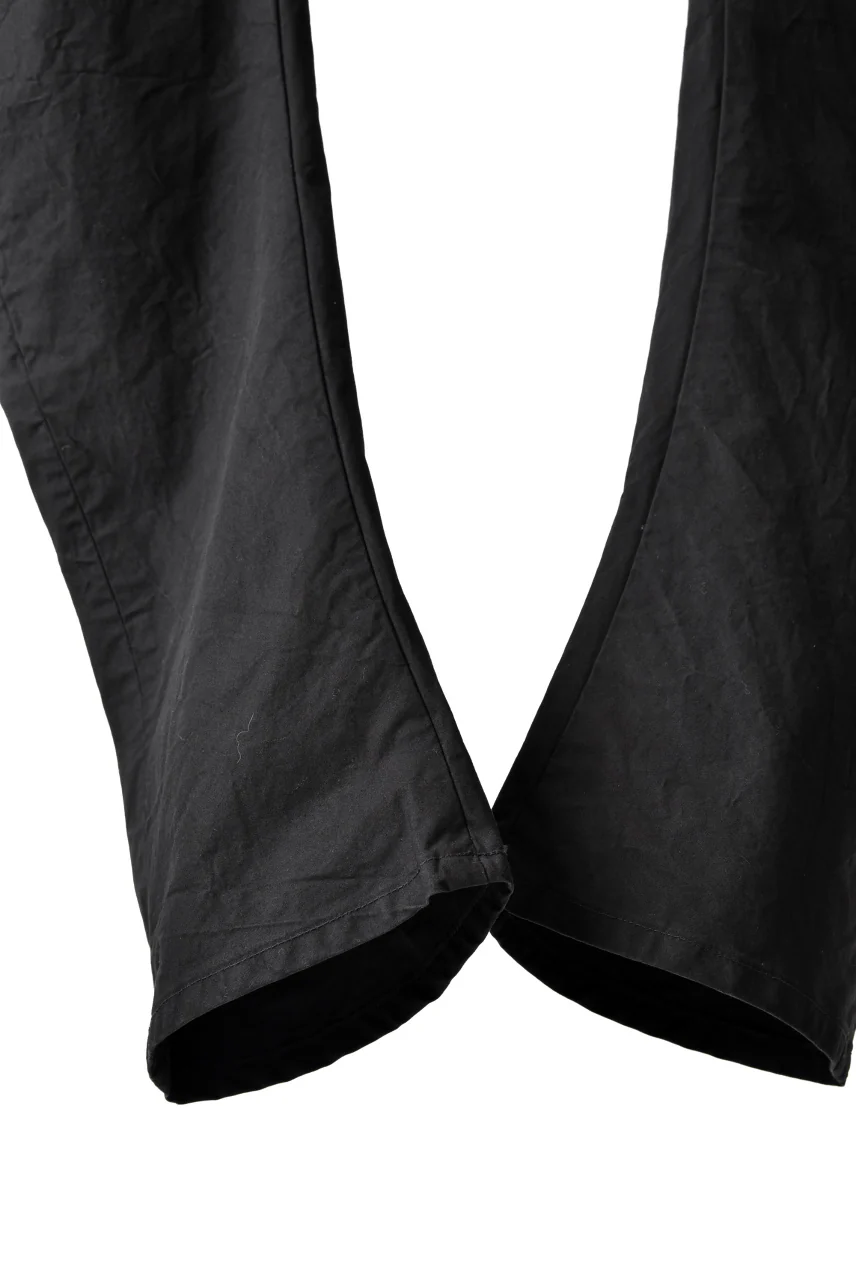 blackcrow high density cotton banana shape trousers (BLACK) - Image 9