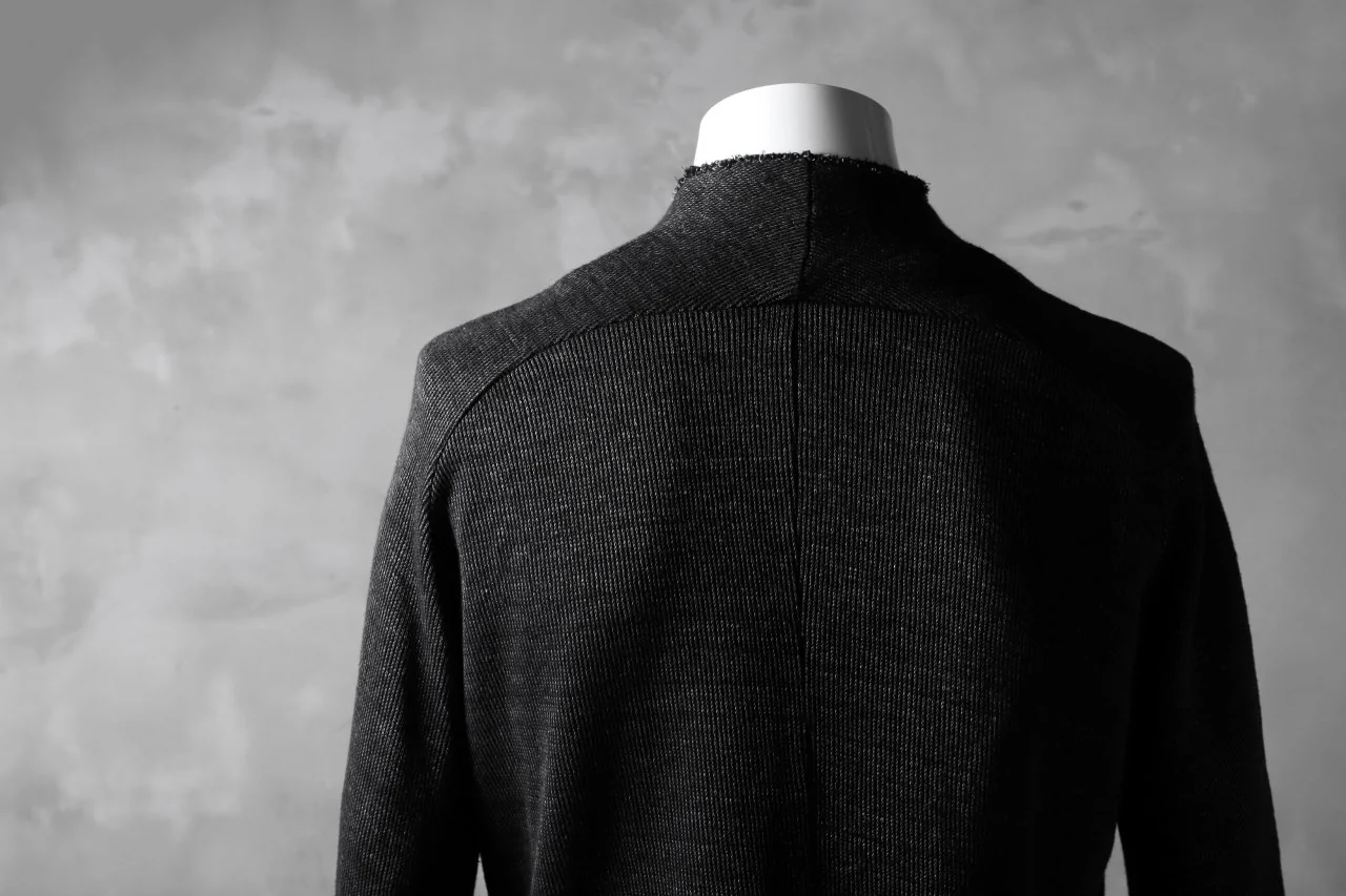 blackcrow raglan zip blouson / cotton&hemp double faces (charcoal) - Image 16