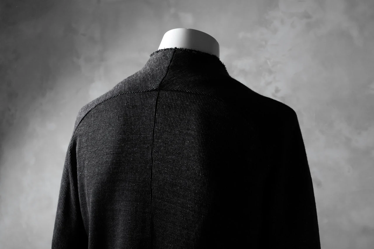 blackcrow raglan zip blouson / cotton&hemp double faces (charcoal) - Image 17
