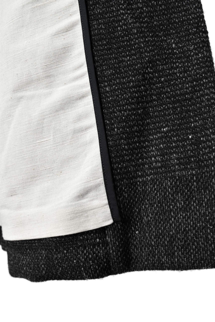 blackcrow standcollar tailorcoat (wool dark check) - Image 11