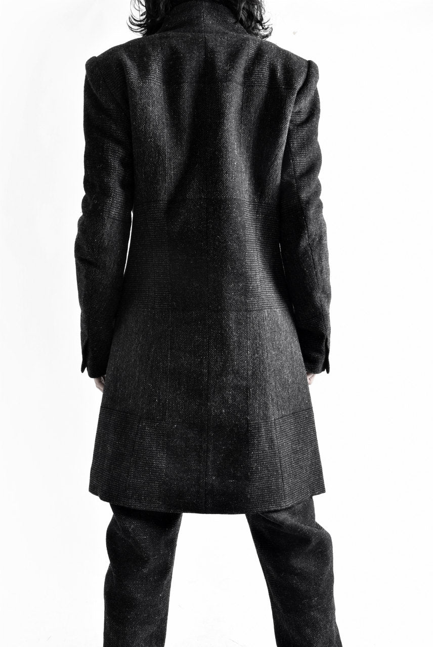 blackcrow standcollar tailorcoat (wool dark check) - Image 19