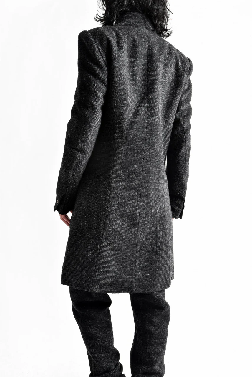 blackcrow standcollar tailorcoat (wool dark check) - Image 25