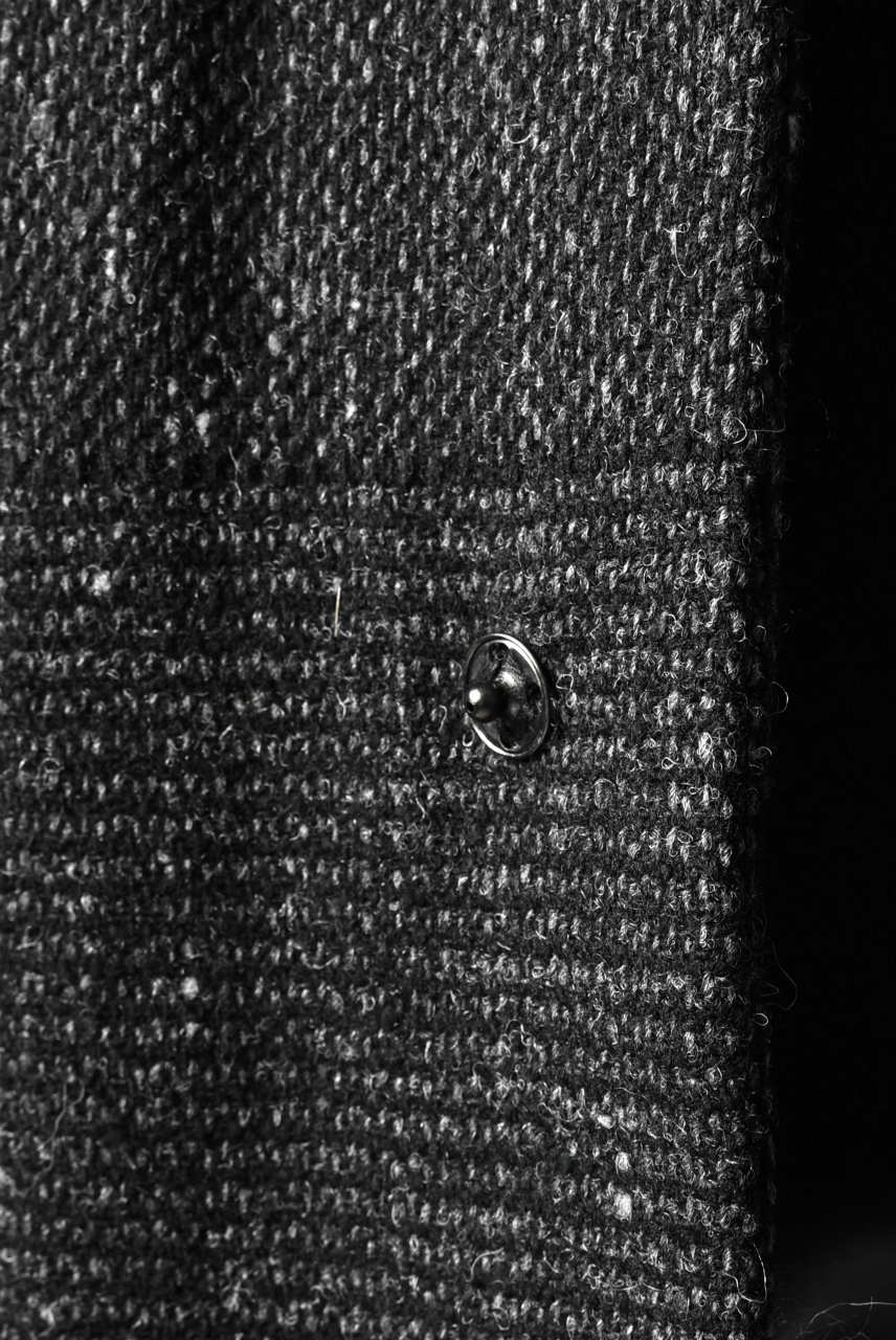 blackcrow standcollar tailorcoat (wool dark check) - Image 8