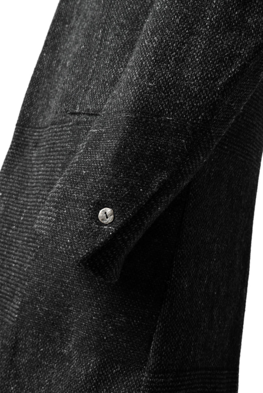 blackcrow standcollar tailorcoat (wool dark check) - Image 9