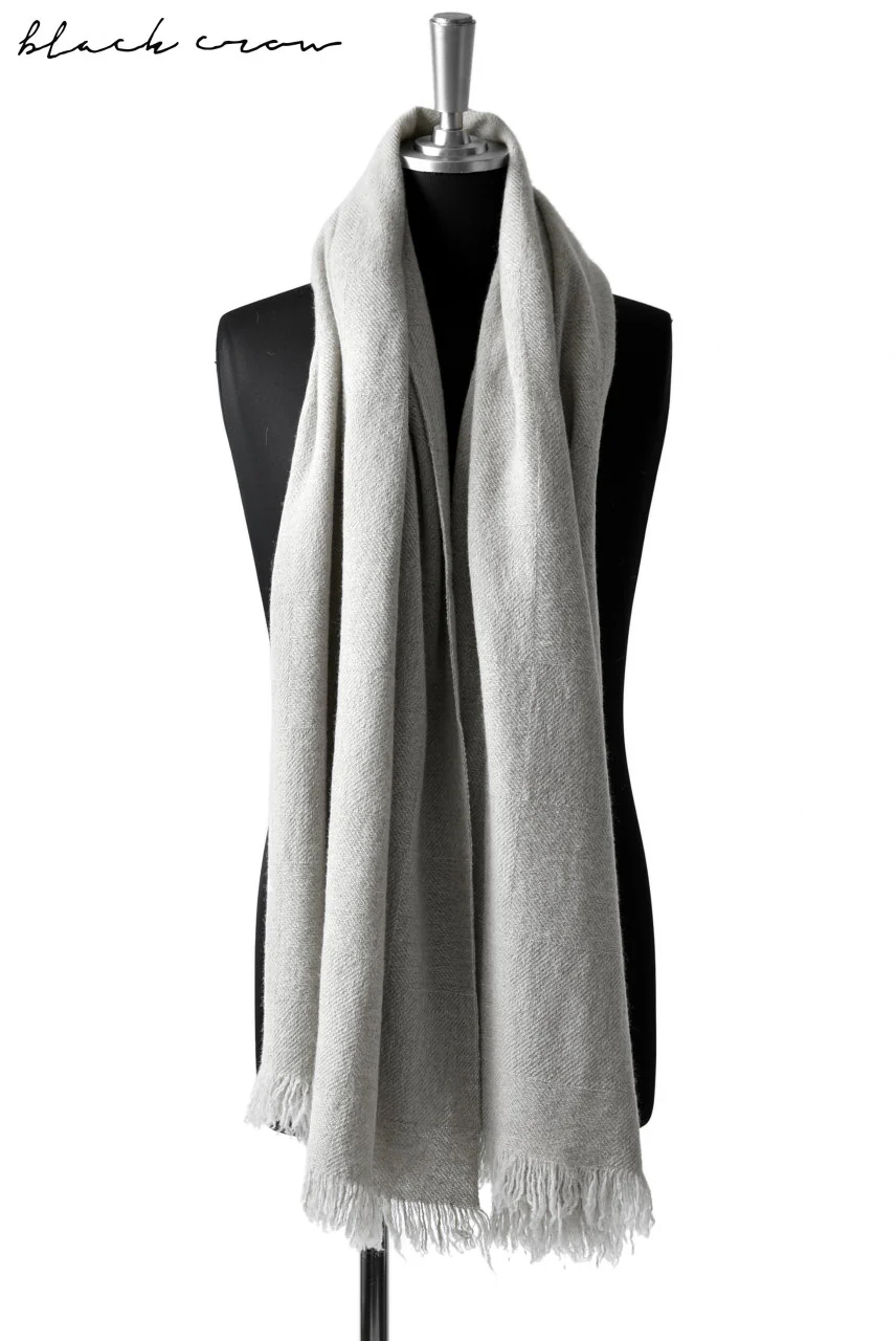 blackcrow stole mi/wo/ny woven (IVORY) - Image 7