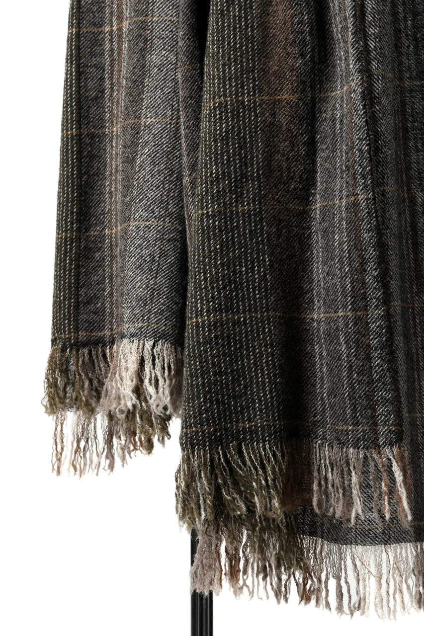 blackcrow stole wo/ny woven (GREY CHECK) - Image 10
