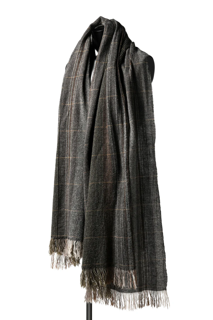 blackcrow stole wo/ny woven (GREY CHECK) - Image 2