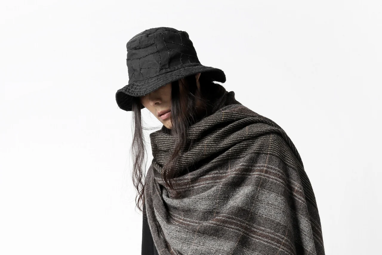 blackcrow stole wo/ny woven (GREY CHECK) - Image 24