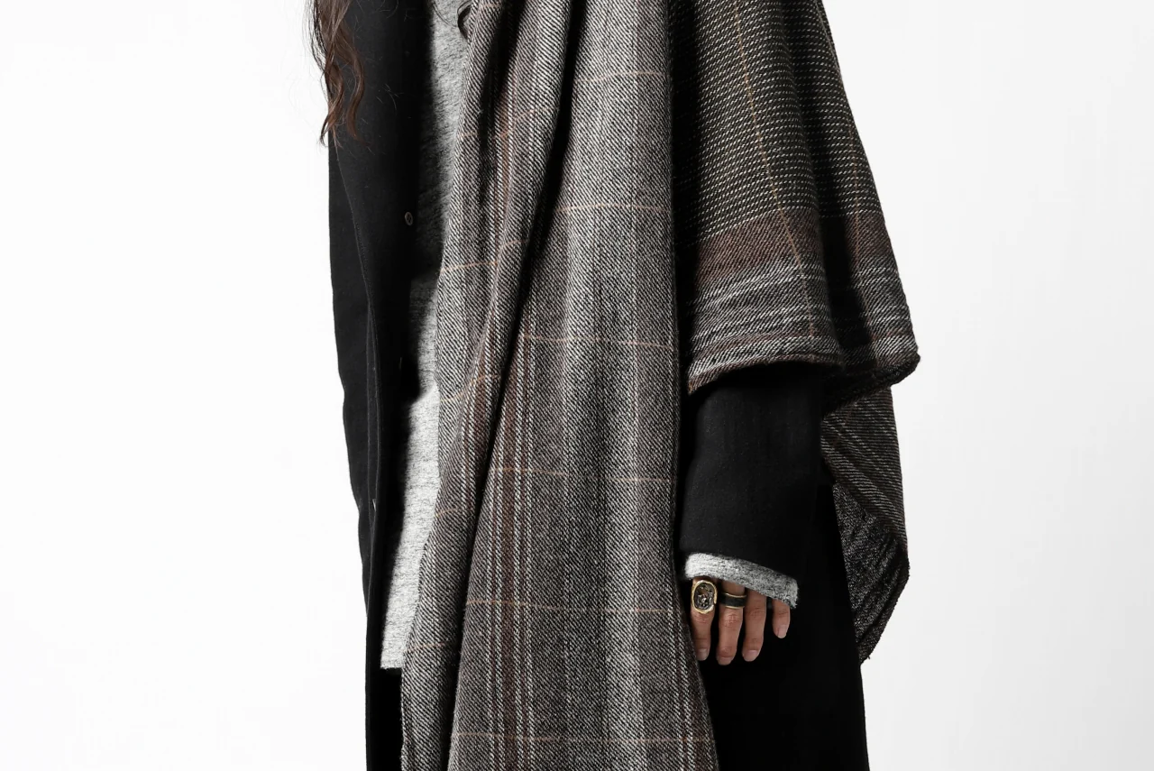 blackcrow stole wo/ny woven (GREY CHECK) - Image 25