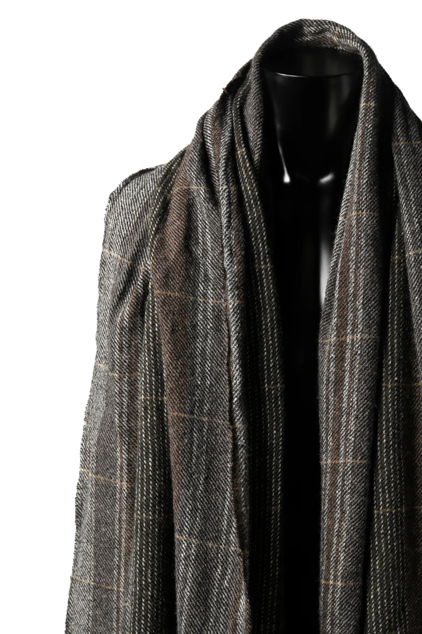 blackcrow stole wo/ny woven (GREY CHECK) - Image 6