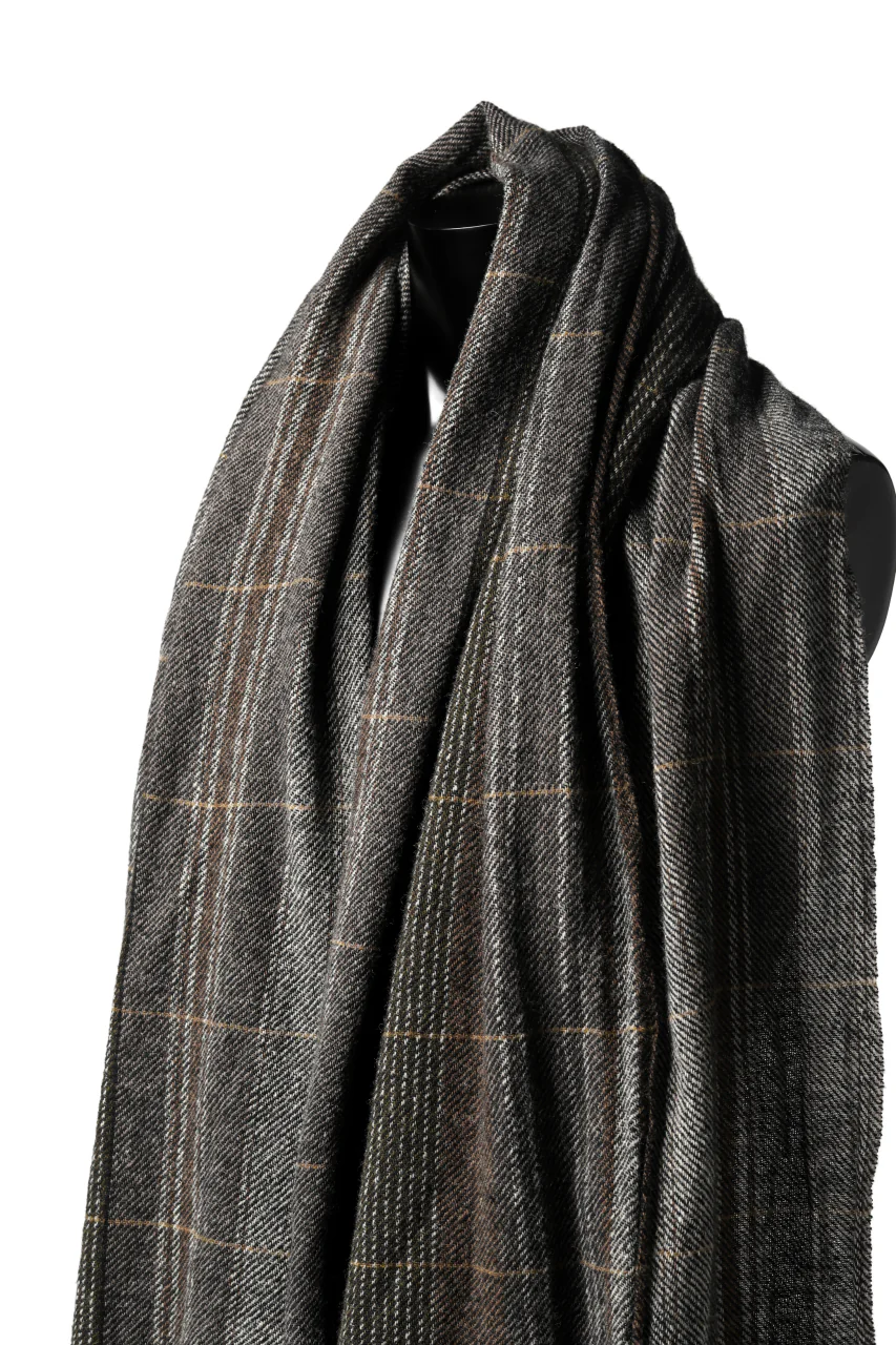 blackcrow stole wo/ny woven (GREY CHECK) - Image 7