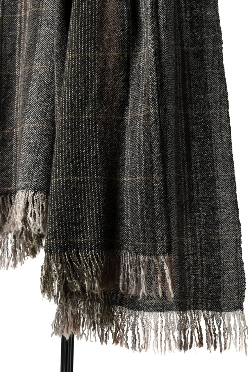blackcrow stole wo/ny woven (GREY CHECK) - Image 9