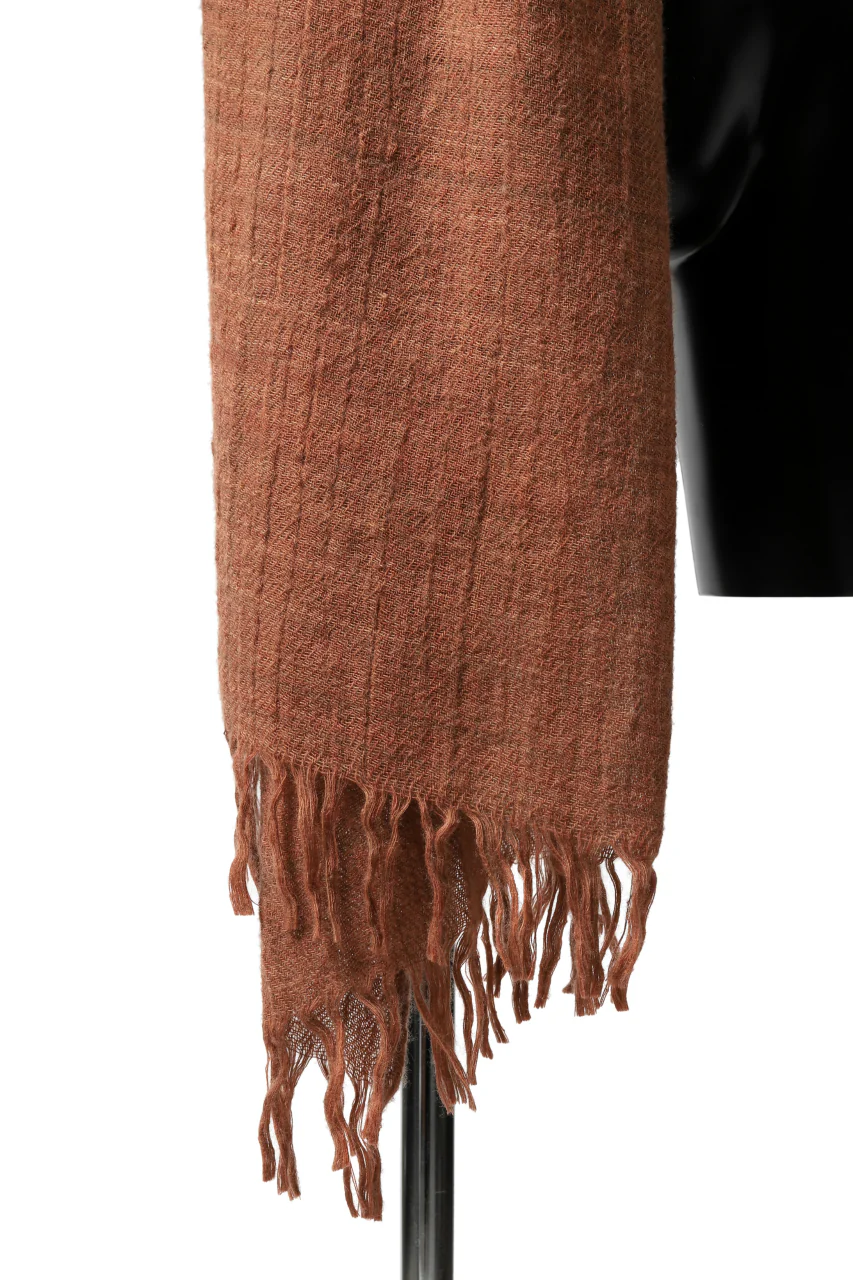 blackcrow stole wool (PERSIMMON) - Image 7