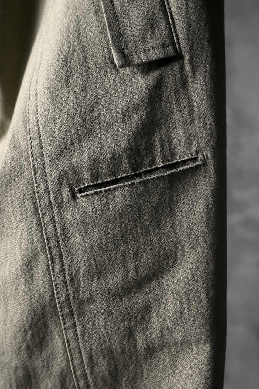 blackcrow worker pocket trousers / cotton woven (BEIGE) - Image 11