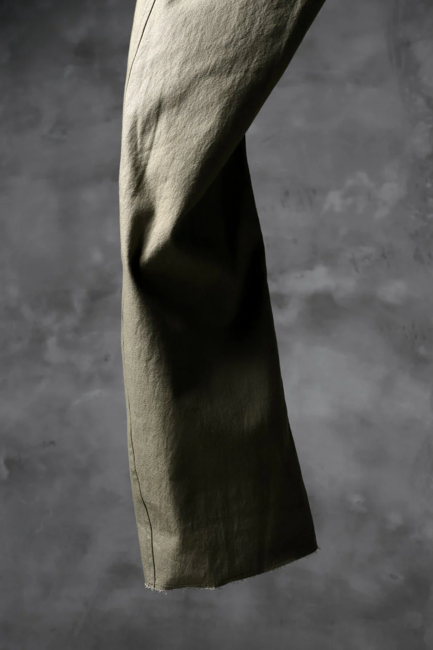 blackcrow worker pocket trousers / cotton woven (BEIGE) - Image 8