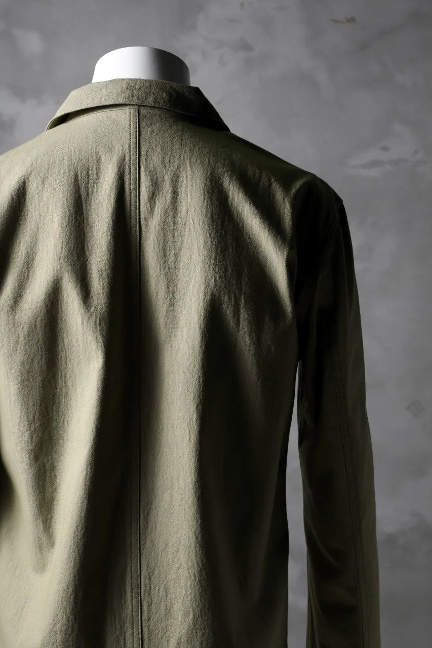 blackcrow worker shirt jacket / cotton woven (BEIGE) - Image 10