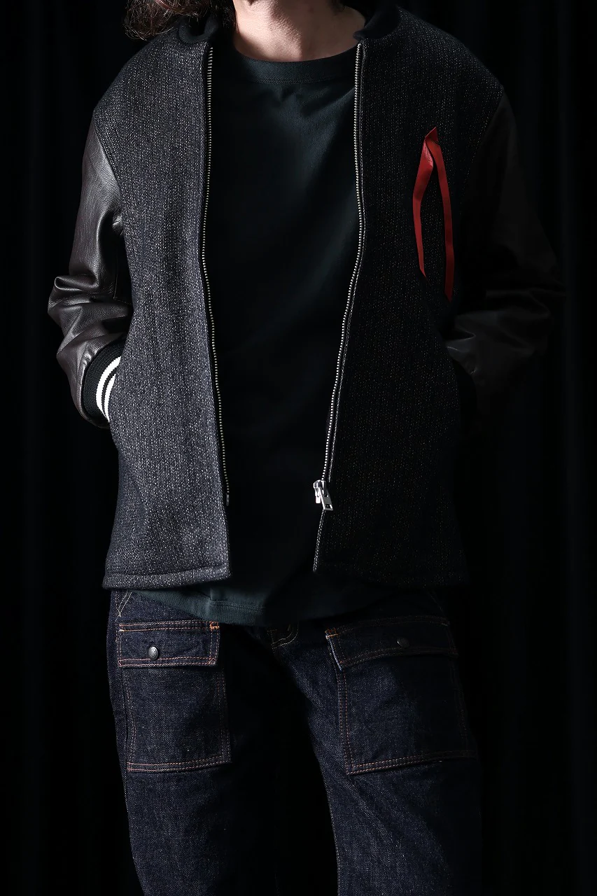 BROWN'S BEACH PHARAOH JACKET (NAVY BLUE×DARK BROWN) - Image 10