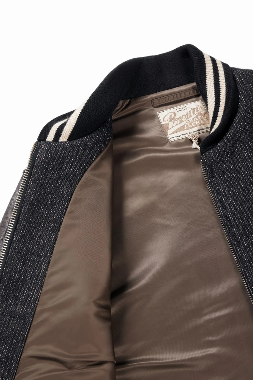 BROWN'S BEACH PHARAOH JACKET (NAVY BLUE×DARK BROWN) - Image 7