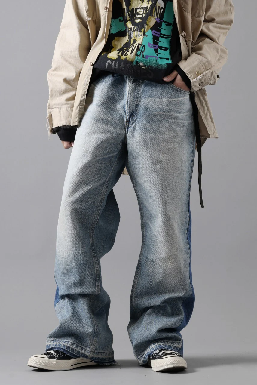 CHANGES BAGGY DENIM PANTS MADE BY VTG LEVI’S JEANS (INDIGO) - Image 14