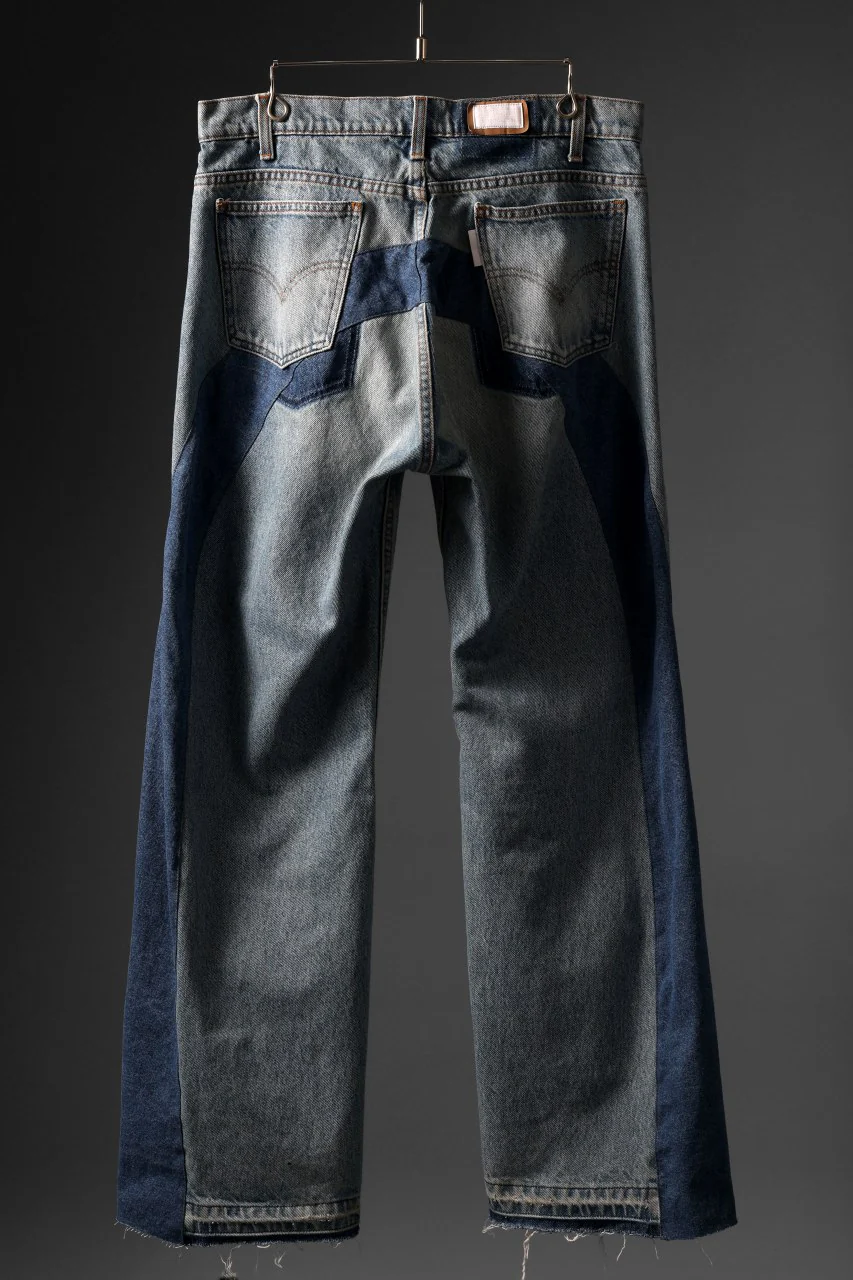 CHANGES BAGGY DENIM PANTS MADE BY VTG LEVI’S JEANS (INDIGO) - Image 3