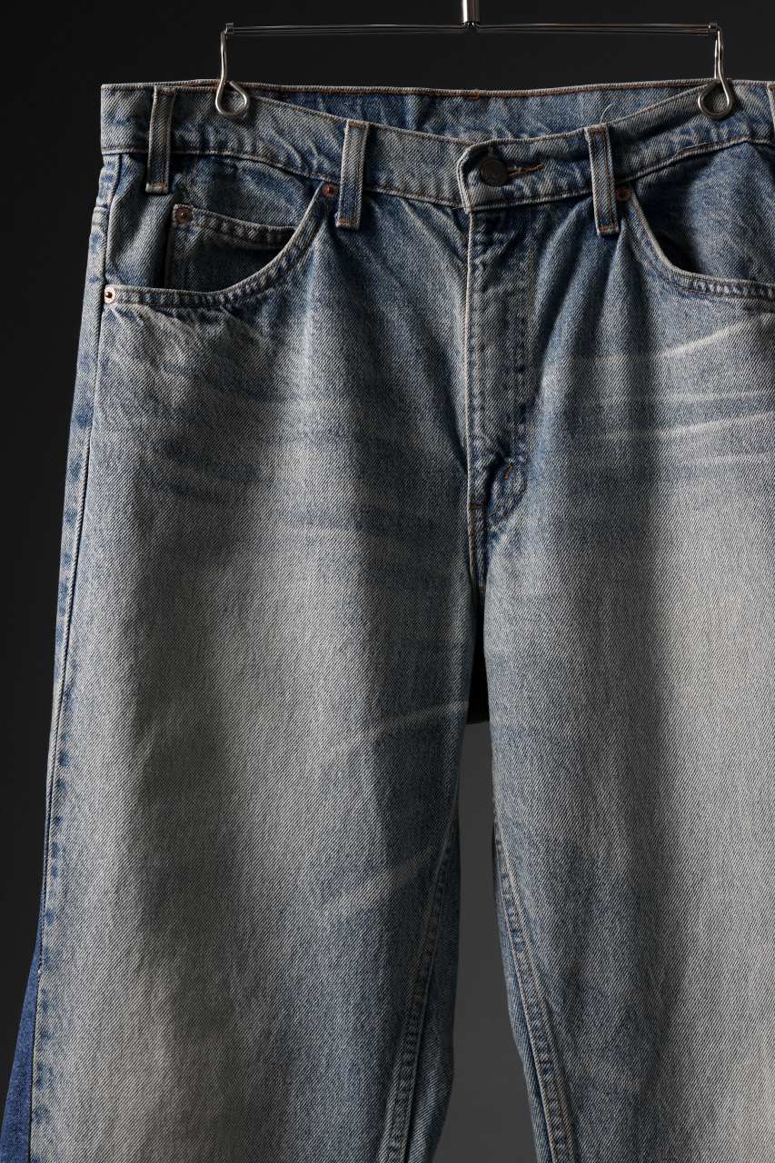 CHANGES BAGGY DENIM PANTS MADE BY VTG LEVI’S JEANS (INDIGO) - Image 4