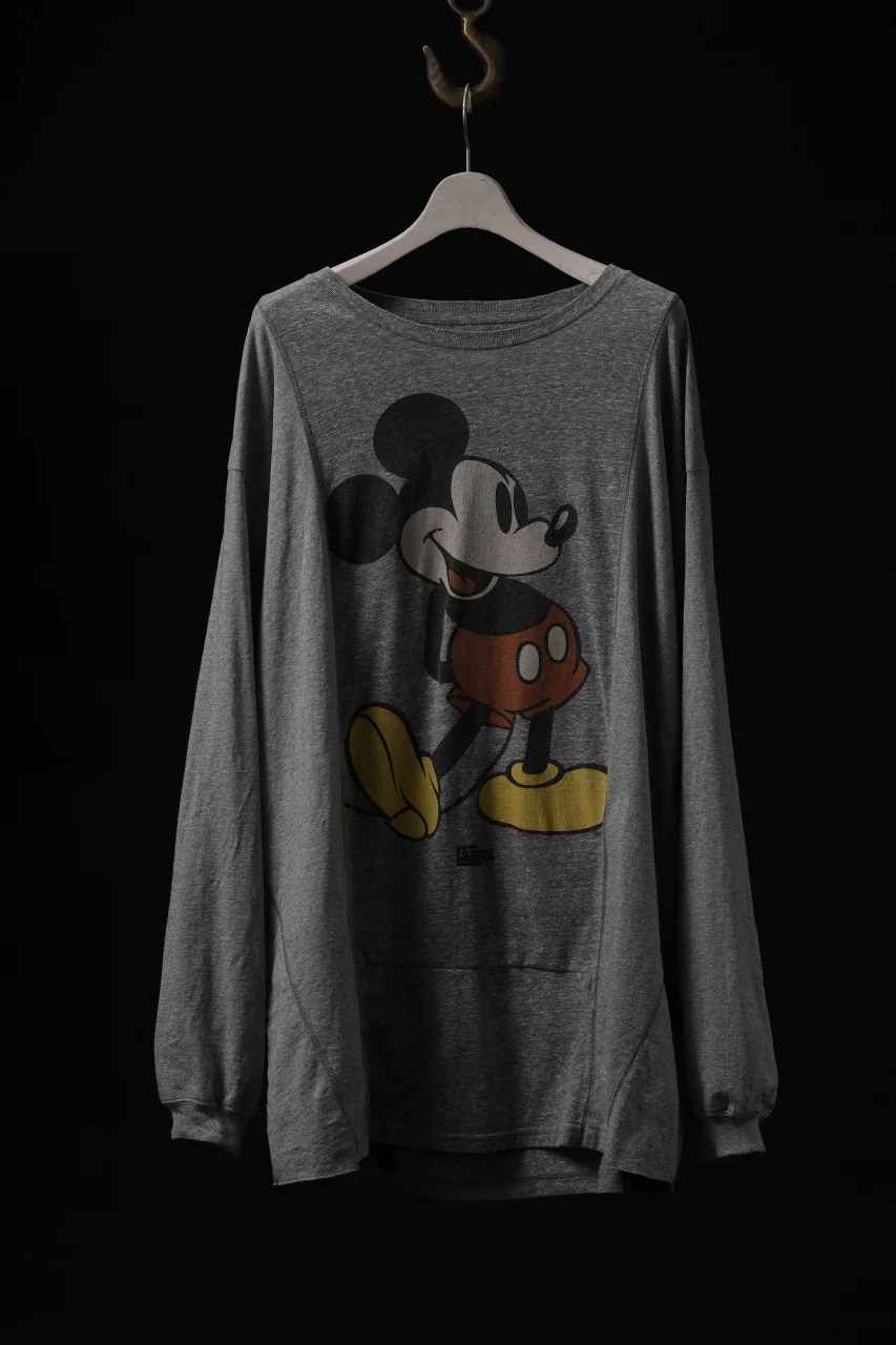 CHANGES CRACKING-MOUSE LS TOPS (GREY #C)