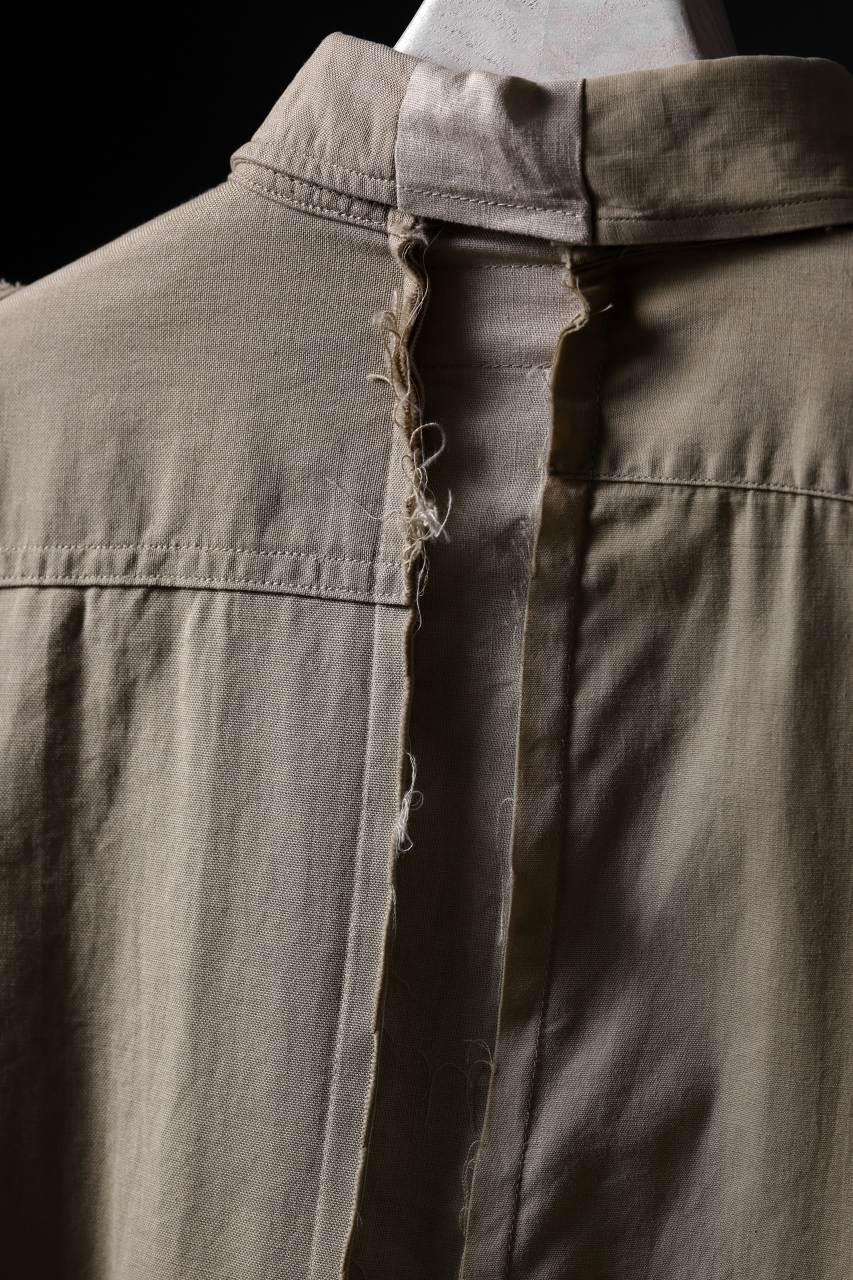 CHANGES CRAZY PANEL SHIRT - MADE BY 50's WORK SHIRT (BEIGE #B) - Image 11