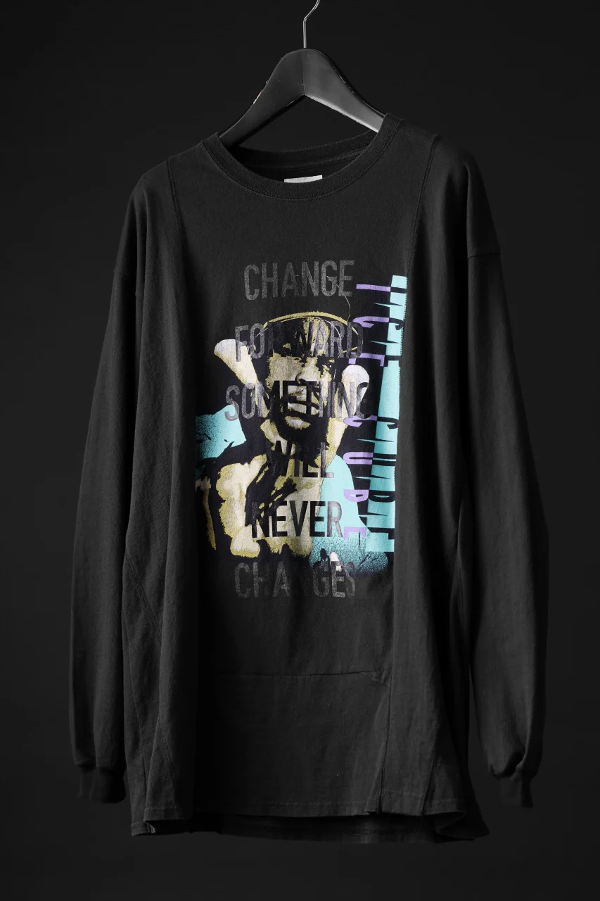 CHANGES exclusive VINTAGE REMAKE L/S TOPS (MULTI BLACK #A) - Image 2