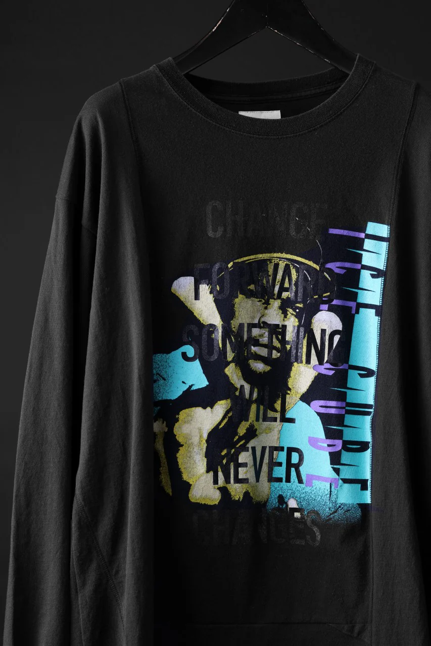 CHANGES exclusive VINTAGE REMAKE L/S TOPS (MULTI BLACK #A) - Image 4