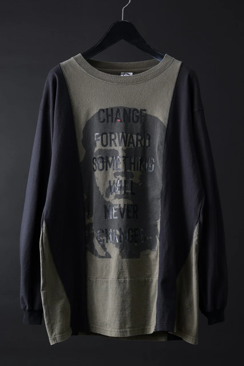 CHANGES exclusive VINTAGE REMAKE L/S TOPS (MULTI BLACK #B')